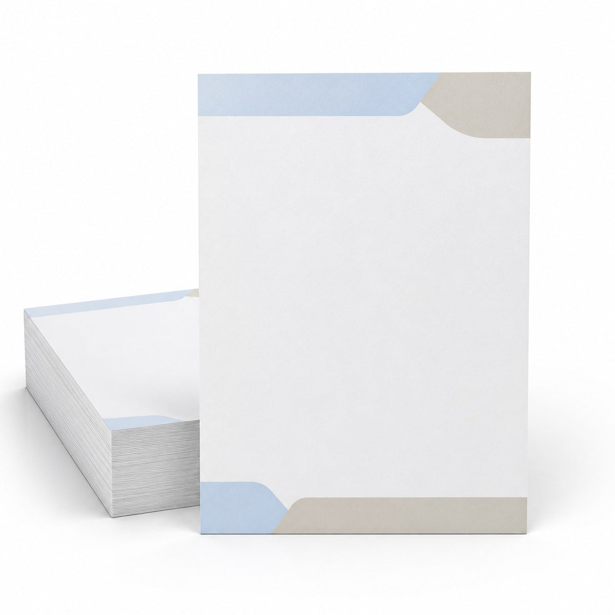 Briefpapier DIN A4, 2/1 farbig (Vorderseite: 2 Sonderfarben HKS / Rückseite: 1 Sonderfarbe HKS)
