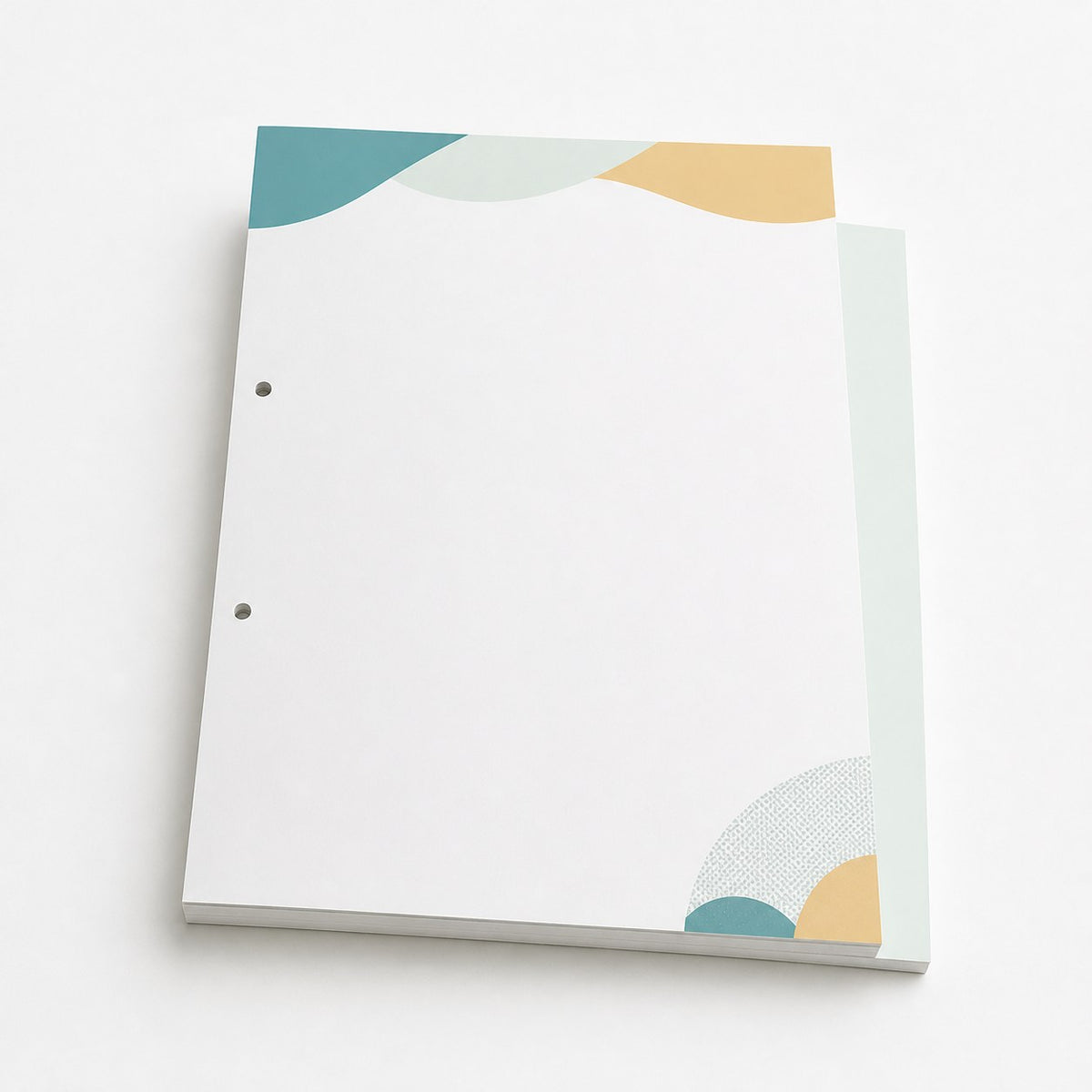 Briefpapier DIN A4, 3/1 farbig (Vorderseite: 3 Sonderfarben HKS / Rückseite: 1 Sonderfarbe HKS)