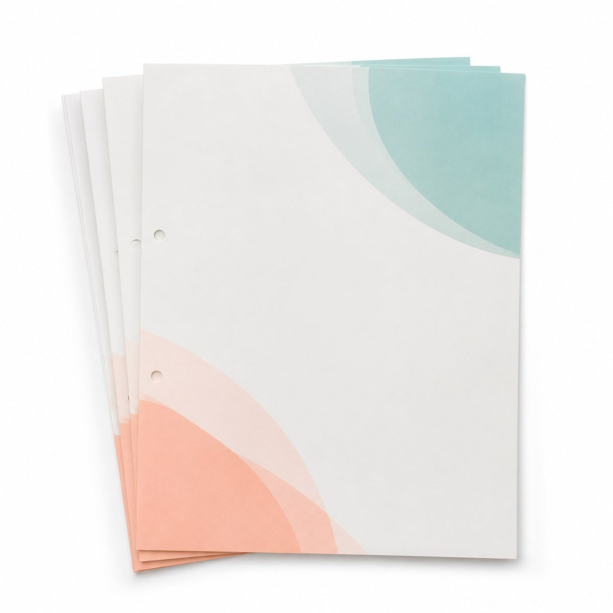 Briefpapier DIN A4, 2/0 farbig (Vorderseite: 2 Sonderfarben HKS / Rückseite: unbedruckt)