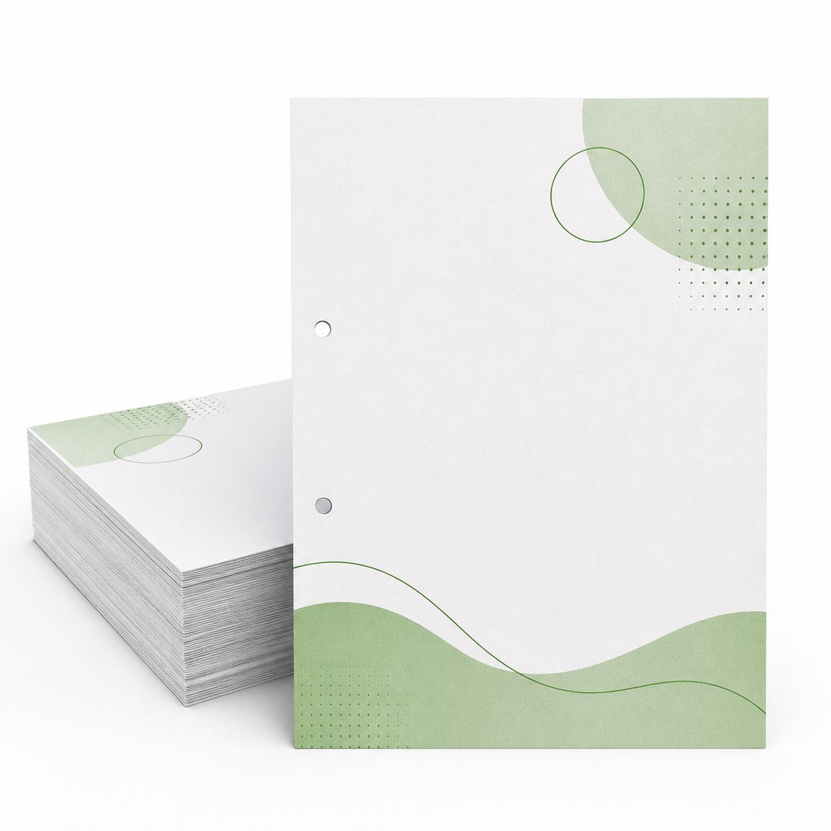Briefpapier DIN A5, 1/1 farbig (Vorderseite: 1 Sonderfarbe HKS / Rückseite: 1 Sonderfarbe HKS)