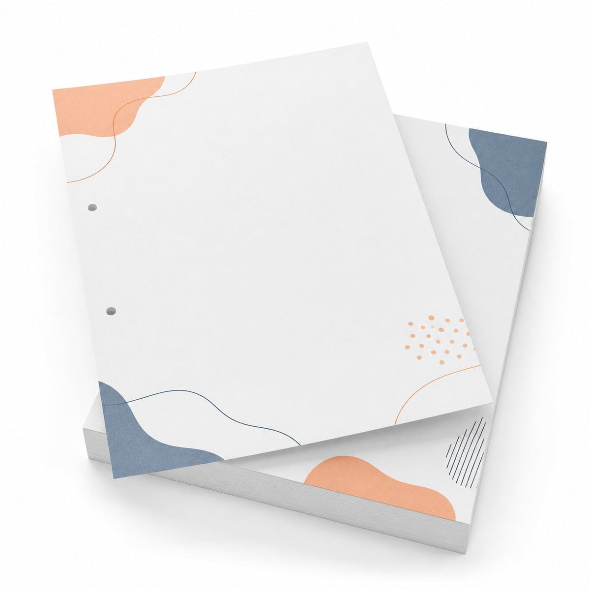 Briefpapier DIN A5, 2/2 farbig (Vorderseite: 2 Sonderfarben HKS / Rückseite: 2 Sonderfarben HKS)