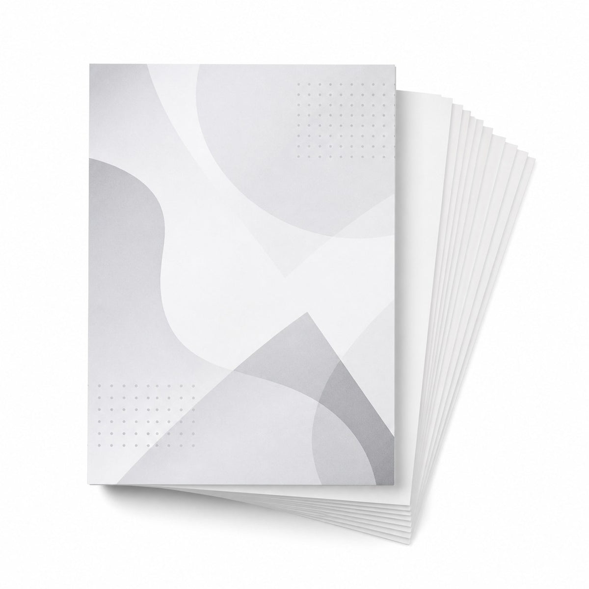 Briefpapier DIN A5, 1/0 farbig, (Vorderseite: Graustufen / Rückseite: unbedruckt)