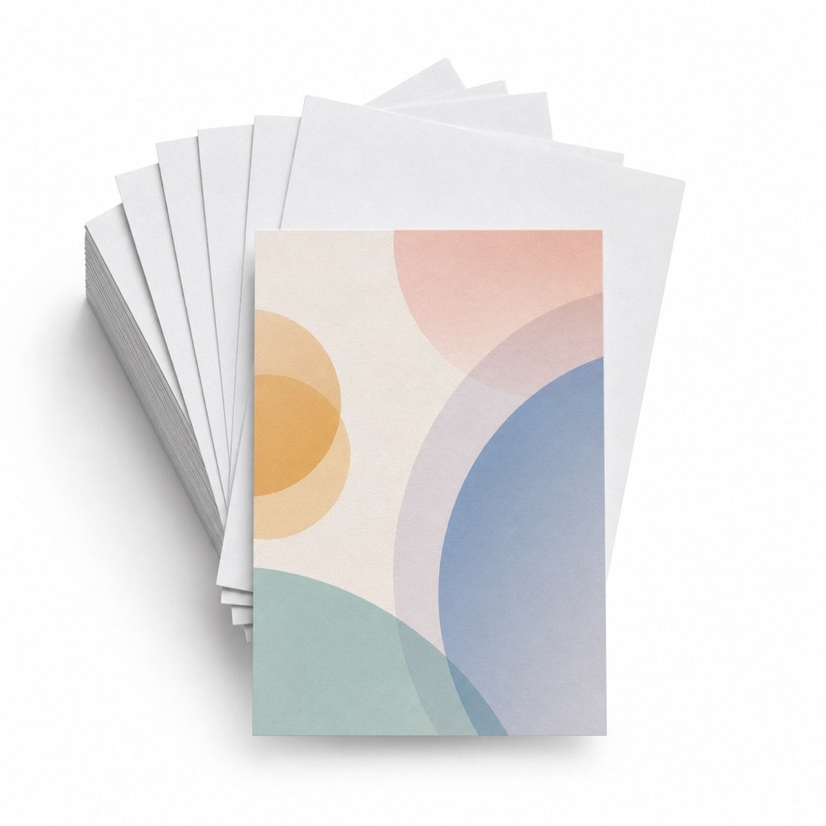 Briefpapier DIN A6, 1/1 farbig, (Vorderseite: Graustufen / Rückseite: Graustufen)