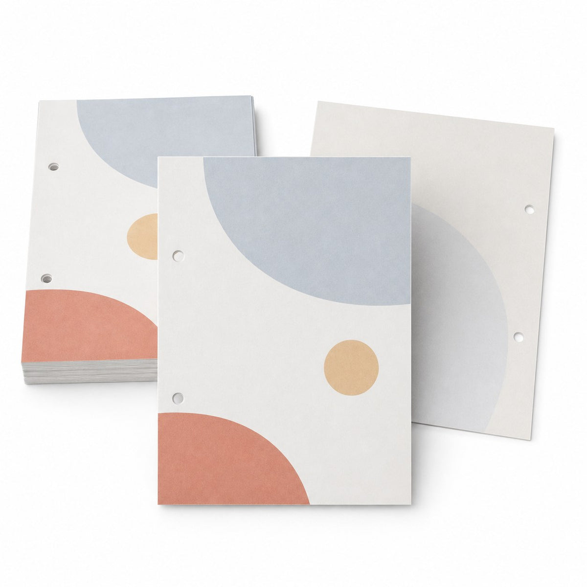 Briefpapier DIN A6, 3/1 farbig (Vorderseite: 3 Sonderfarben HKS / Rückseite: 1 Sonderfarbe HKS)