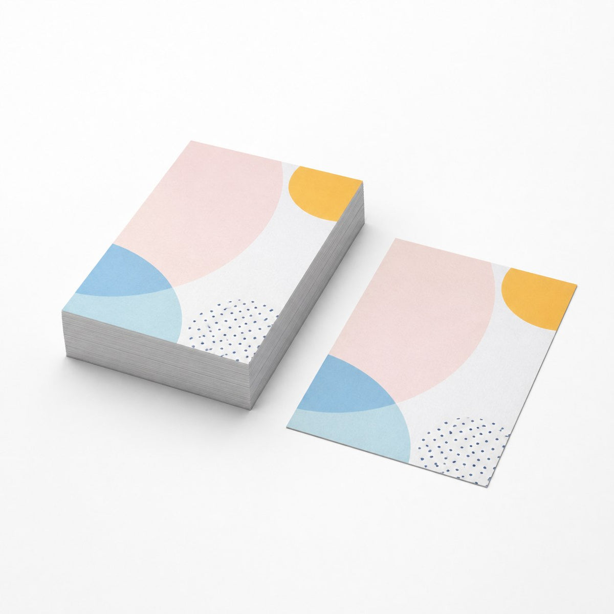 Briefpapier DIN A6, 5/0 farbig, (Vorderseite: CMYK 4-farbig + 1 HKS-Sonderfarbe / Rückseite: unbedruckt)
