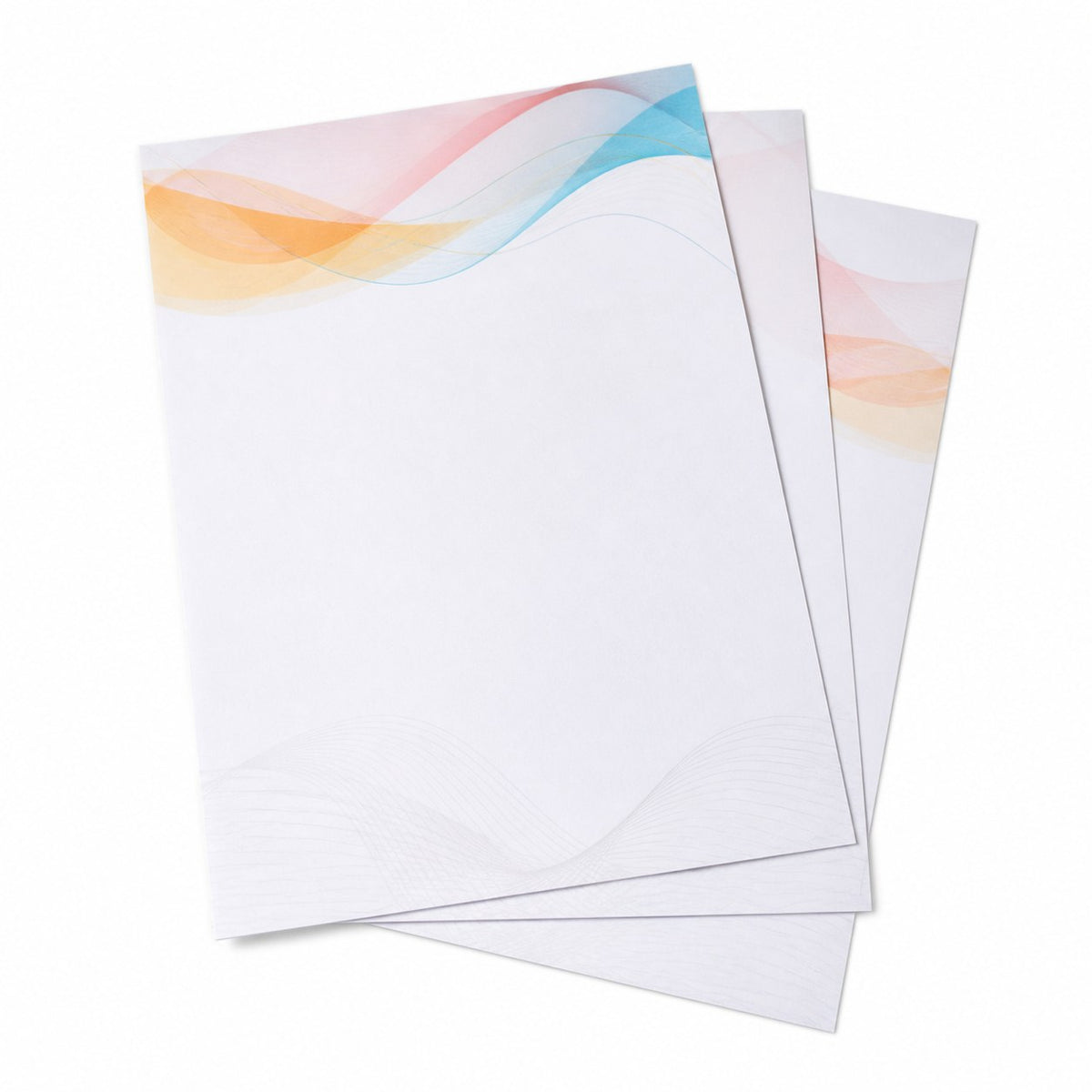 Briefpapier DIN A4, 4/4 farbig, (Vorderseite: farbig / Rückseite: farbig), Bankpostpapier mit Wasserzeichen