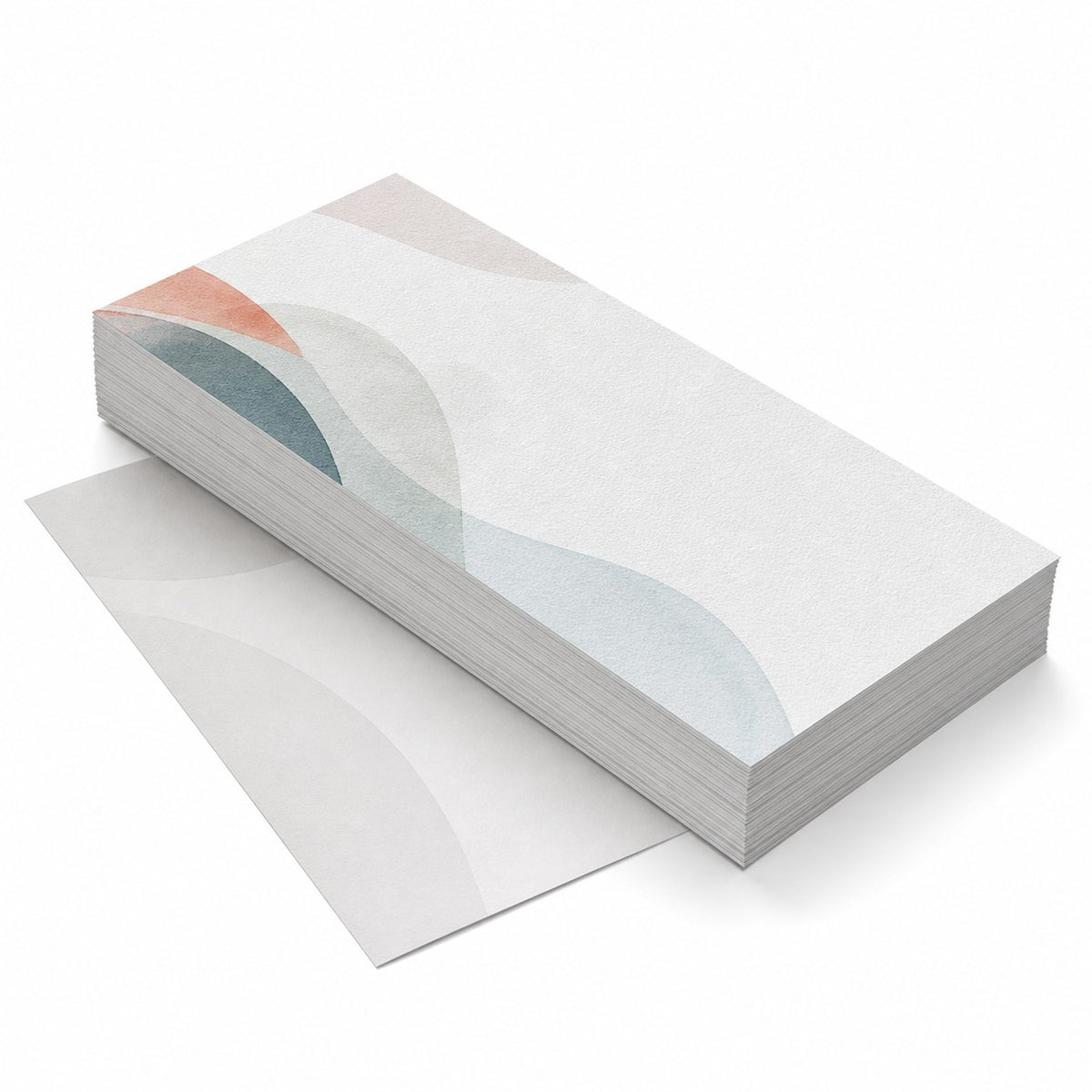 Briefpapier DIN lang, 1/1 farbig, (Vorderseite: Graustufen / Rückseite: Graustufen), Bankpostpapier mit Wasserzeichen