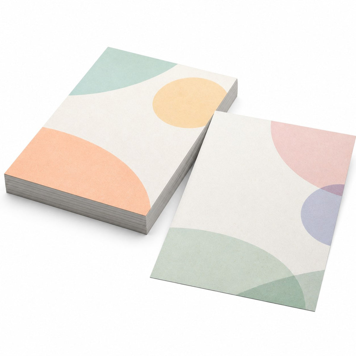 Briefpapier DIN A5, 4/4 farbig, (Vorderseite: farbig / Rückseite: farbig), Recyclingpapier