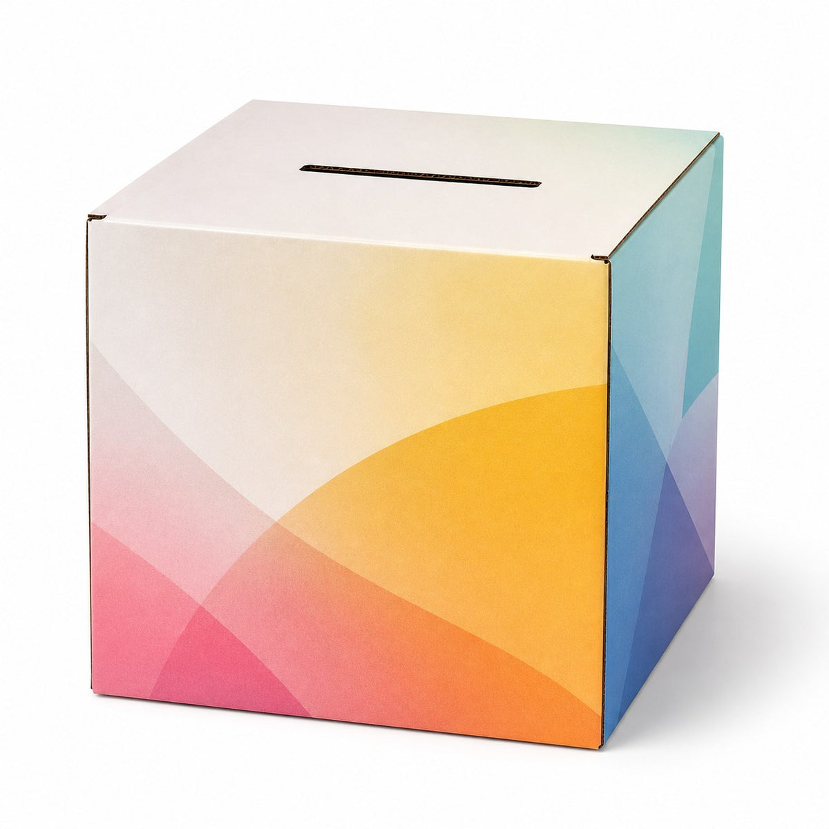 Losbox ohne Topschild (24 x 24 x 24 cm), 4/0 farbig bedruckt