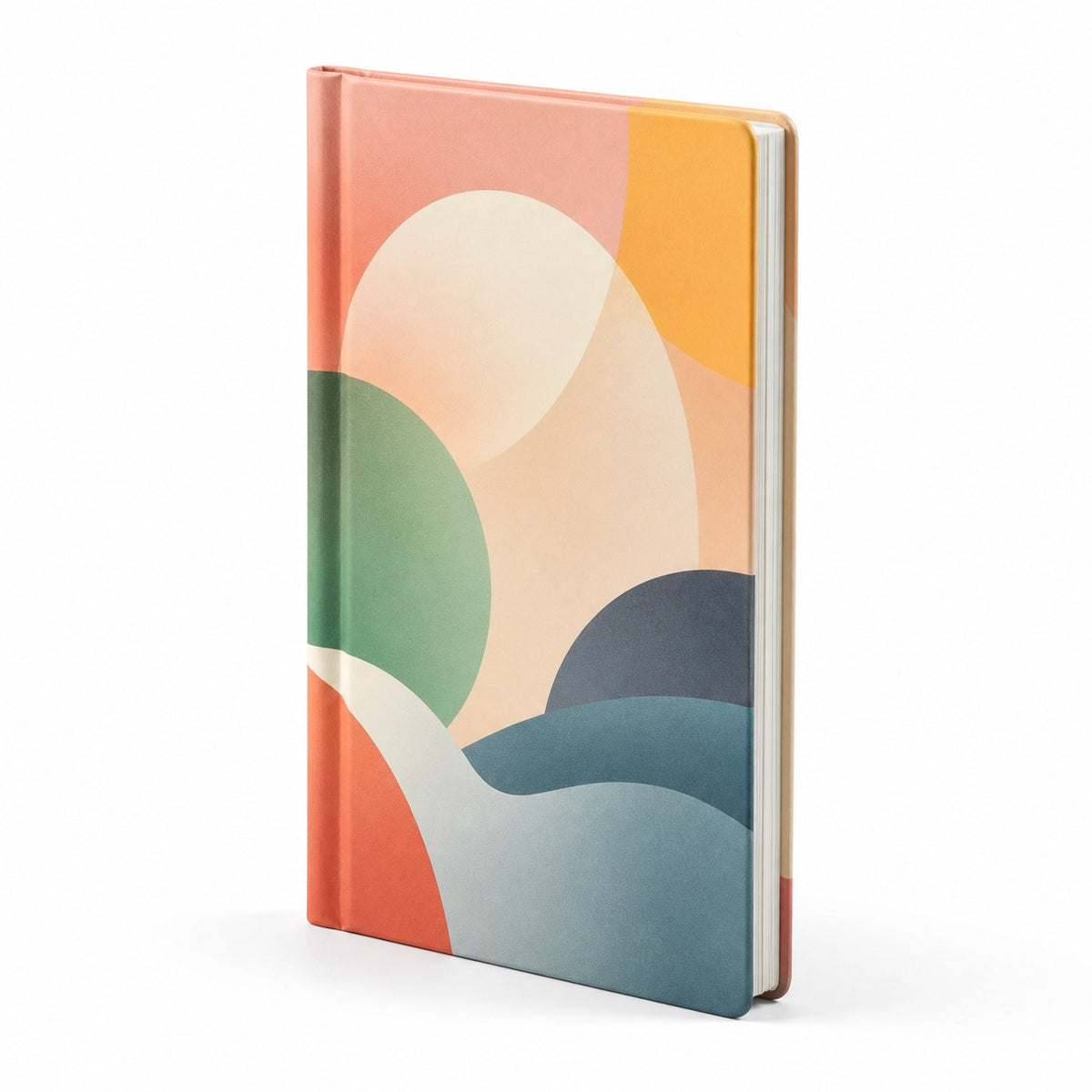 Kompakt-Buch Hardcover mit rundem Rücken, 12,5 x 19,5 cm hoch, Umschlag 4/0-farbig CMYK, Inhalt 1/1-farbig Schwarz