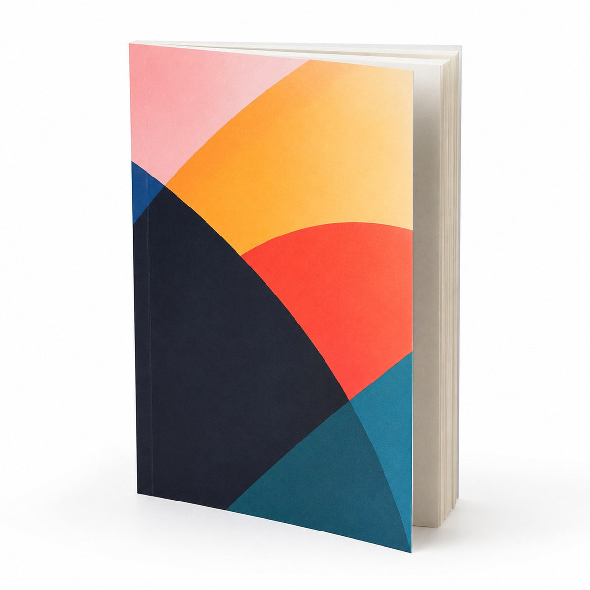 Taschenbuch mit Klappen, DIN A5 hoch, Umschlag 4/0-farbig CMYK, Inhalt 1/1-farbig Schwarz