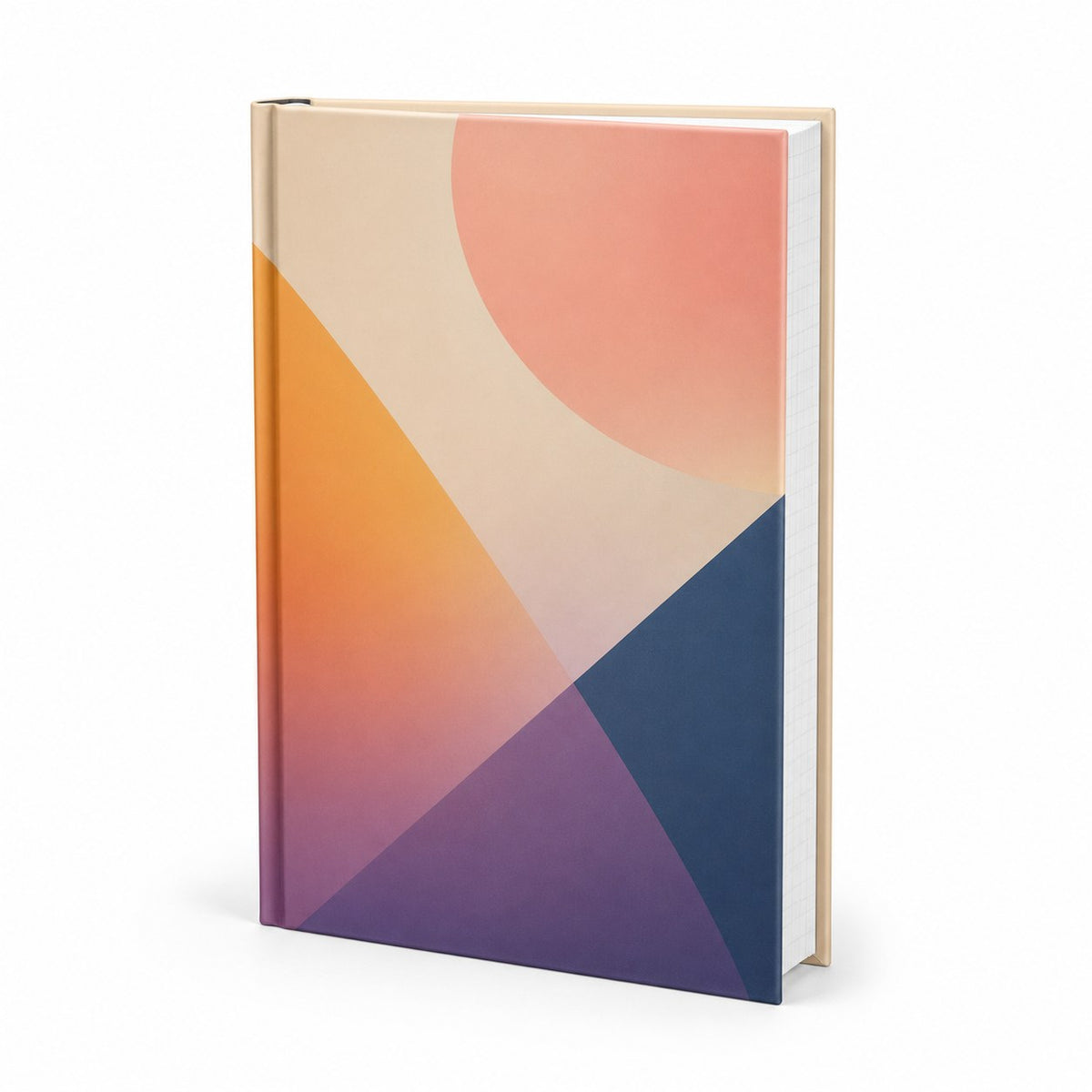 Notizbuch DIN A5 hoch, Umschlag: Hardcover 4/0-farbig, Inhalt: karierte Inhaltsseiten – Bild 1