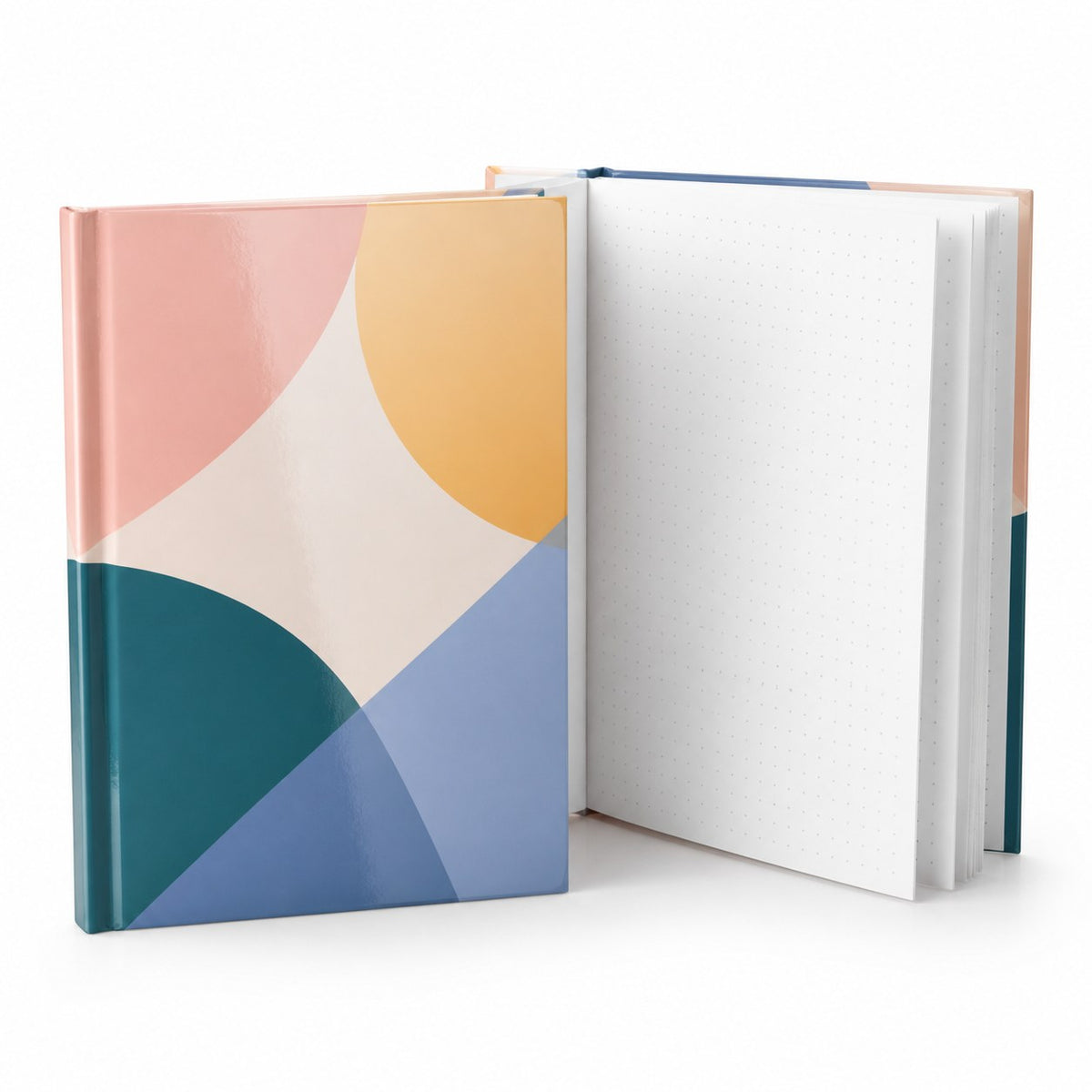 Notizbuch DIN A5 hoch, Umschlag: Hardcover 4/0-farbig, Inhalt: gepunktete Inhaltsseiten inkl. Abrissperforation (1 cm vom Bund) – Bild 1