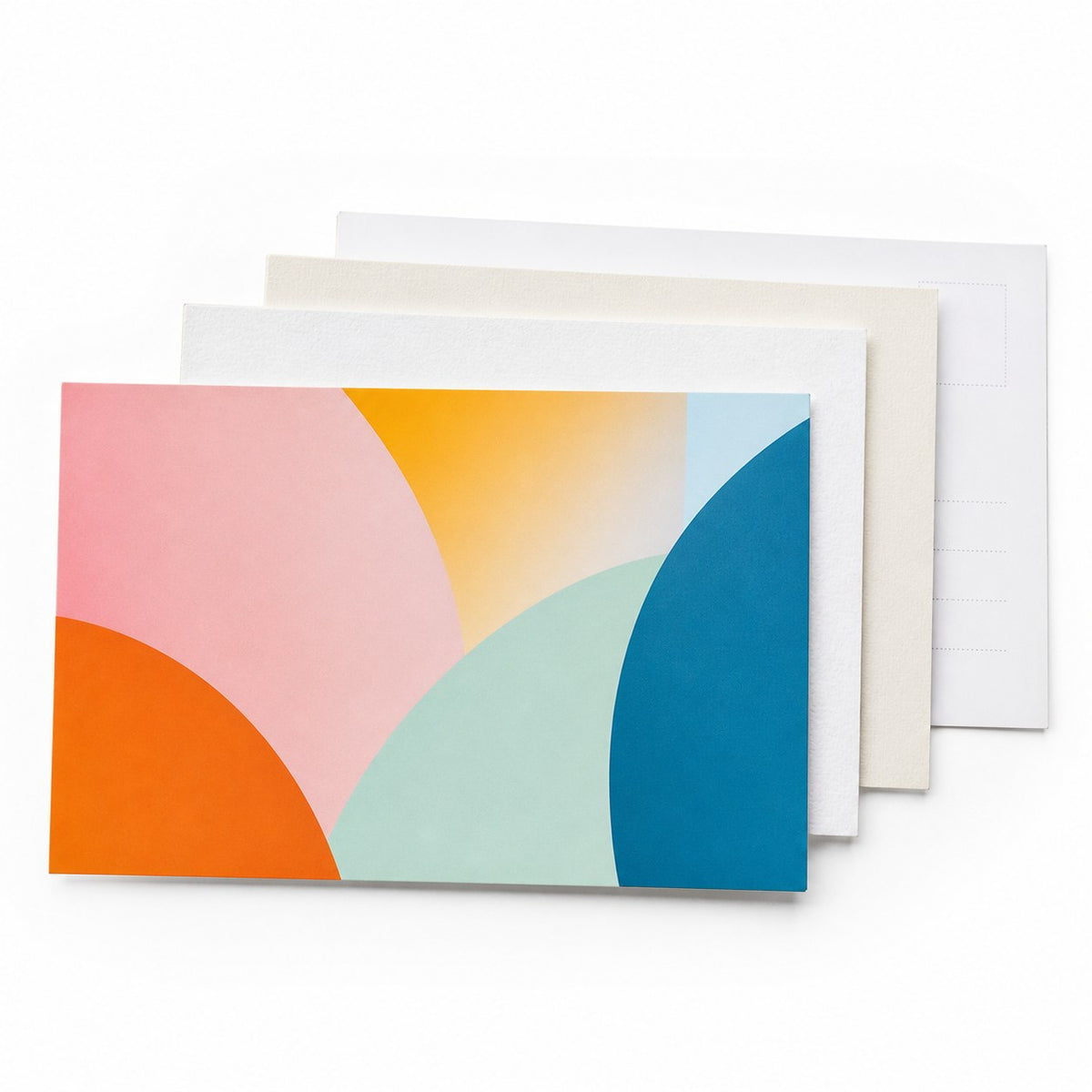 Postkarte, DIN A7 quer (10,5 x 7,4 cm), mit allen Veredelungskombinationen
