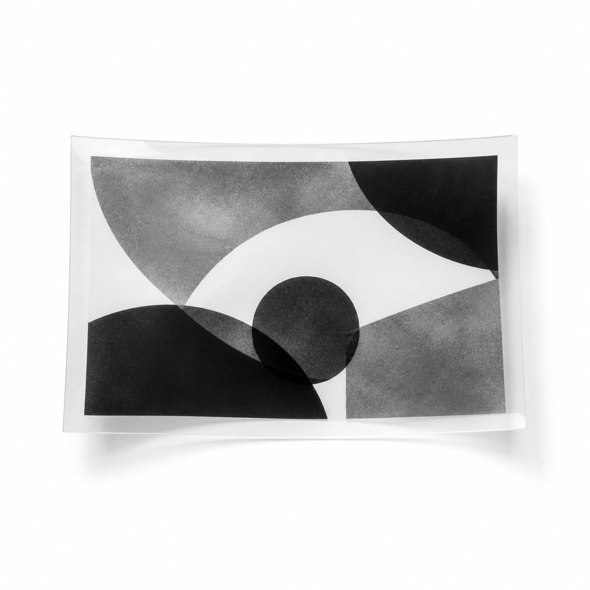 Hochwertiger Textiltransfer DIN A7 quer (10,5 x 7,4 cm), einseitig 1/0-farbig schwarz bedruckt