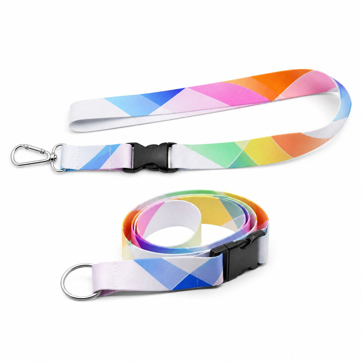 Lanyards mit Schnappverschluss, 20 mm Schlüsselbandbreite, 4/0-farbig einseitig bedruckt