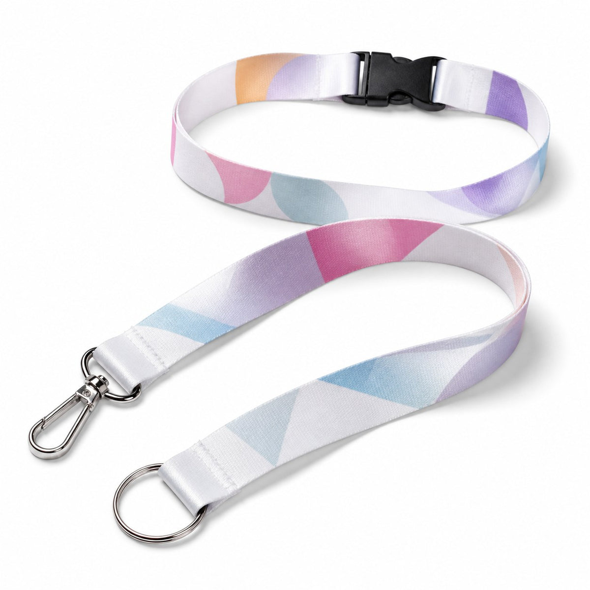 Lanyard mit Schnappverschluss, 20 mm, beidseitig bedruckt