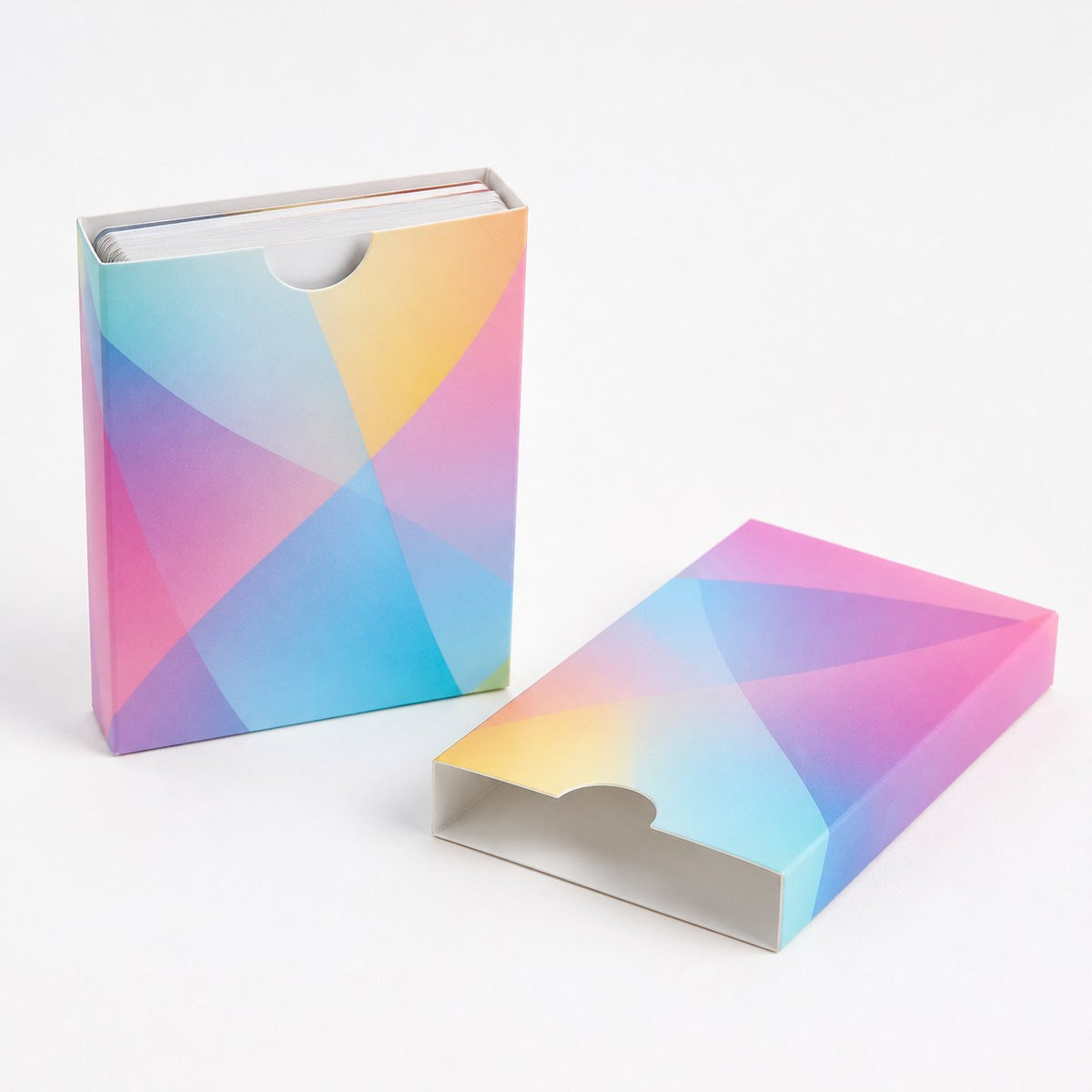 Kartenhülle Schuber 9,0 x 6,0 cm, einseitige Soft-feelkaschierung, 4/0-farbig bedruckt – Bild 1