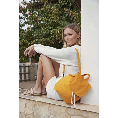 EarthAware® Organic Mini Rucksack in Rueckseite - bedruckbar und bestickbar