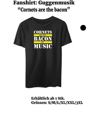 Gugge-Fanshirt: “Cornets are the bacon”